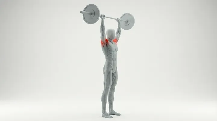 Barbell Overhead Press, 3D demonstration