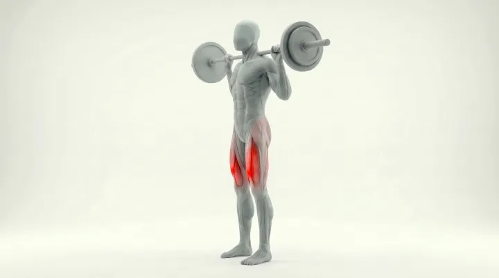 Barbell Reverse Lunge, 3D demonstration