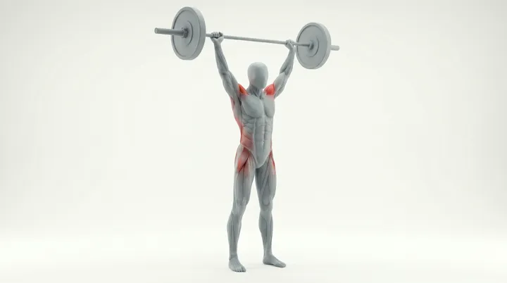 Barbell Snatch, 3D demonstration