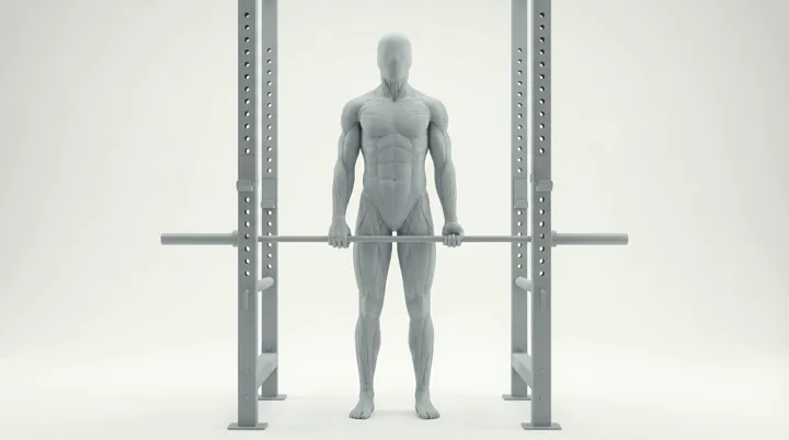 Barbell Spinal Jefferson Curl, 3D demonstration
