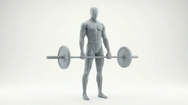 Barbell Stiff Leg Deadlifts, 3D demonstration