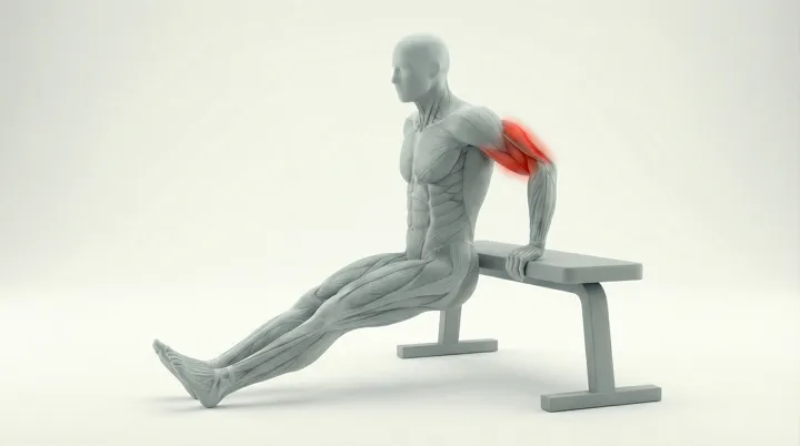 Bench Dips, 3D demonstration