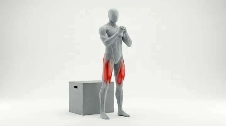 Bodyweight Box Squat, 3D demonstration