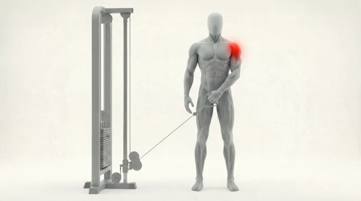 Cable Low Single Arm Lateral Raise, 3D demonstration