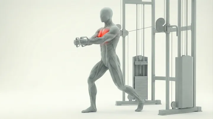 Cable Pec Fly, 3D demonstration