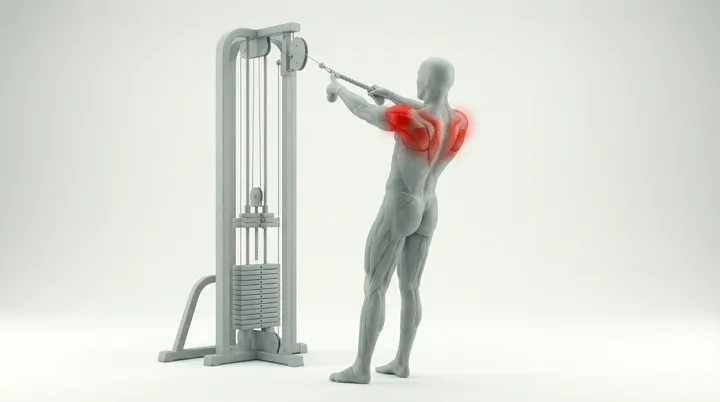 Cable Rope Face Pulls, 3D demonstration