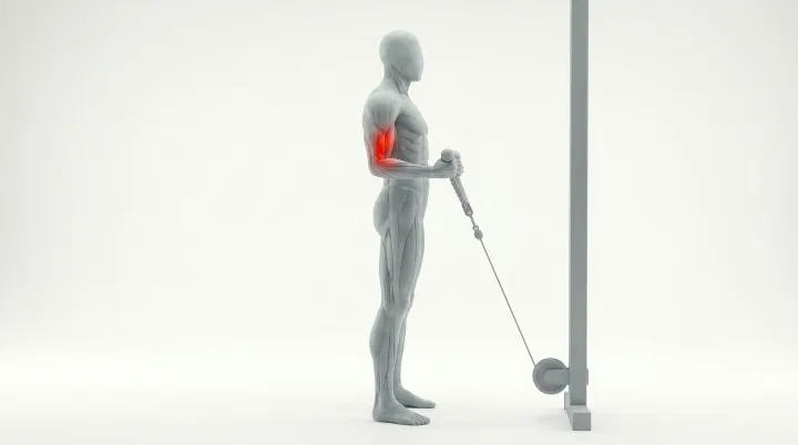 Cable Rope Hammer Curl, 3D demonstration