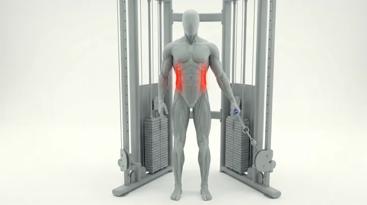Cable Side Bend, 3D demonstration