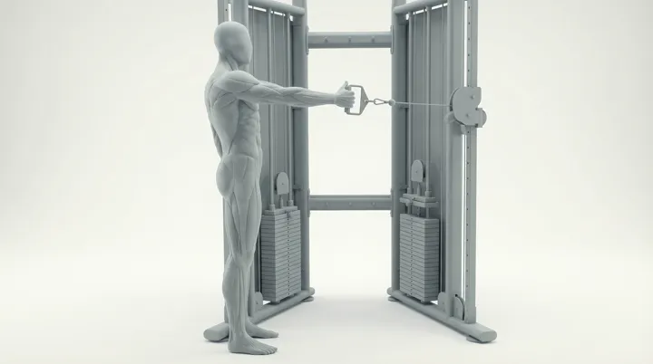 Cable Single Arm Neutral Grip Row, 3D demonstration