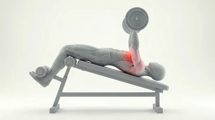 Decline Barbell Bench Press, 3D demonstration