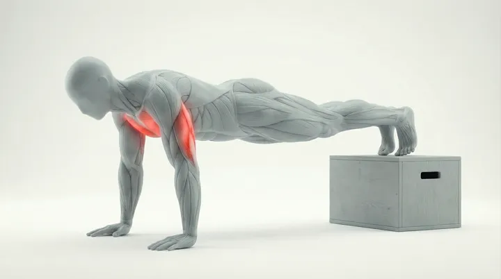 Decline Push Up, 3D demonstration