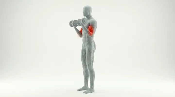 Dumbbell Curl, 3D demonstration