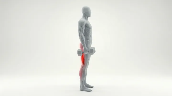 Dumbbell Deadlift, 3D demonstration