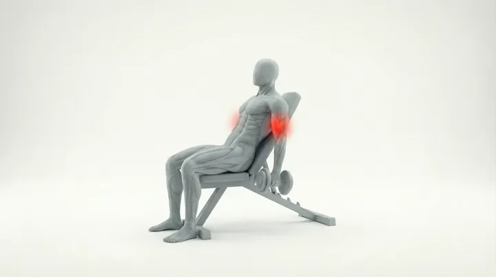 Dumbbell Incline Curl, 3D demonstration
