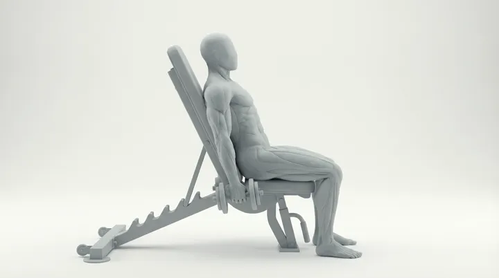 Dumbbell Incline Hammer Curl, 3D demonstration