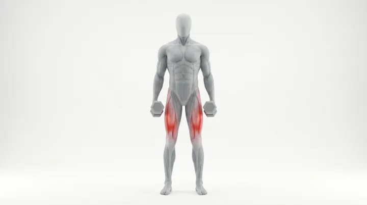 Dumbbell Lateral Lunge, 3D demonstration