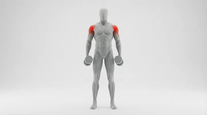 Dumbbell Lateral Raise, 3D demonstration