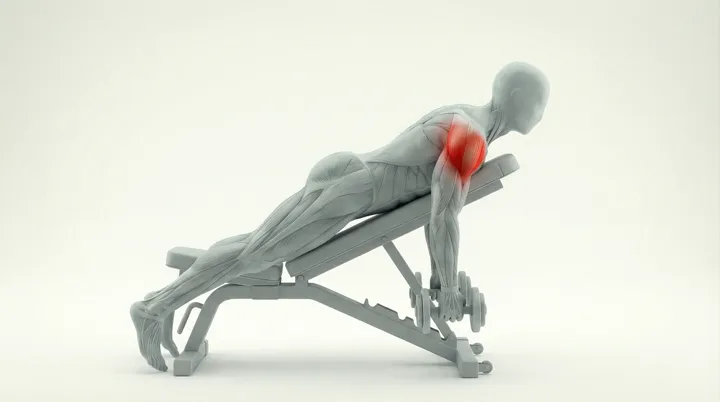 Dumbbell Laying Reverse Fly, 3D demonstration