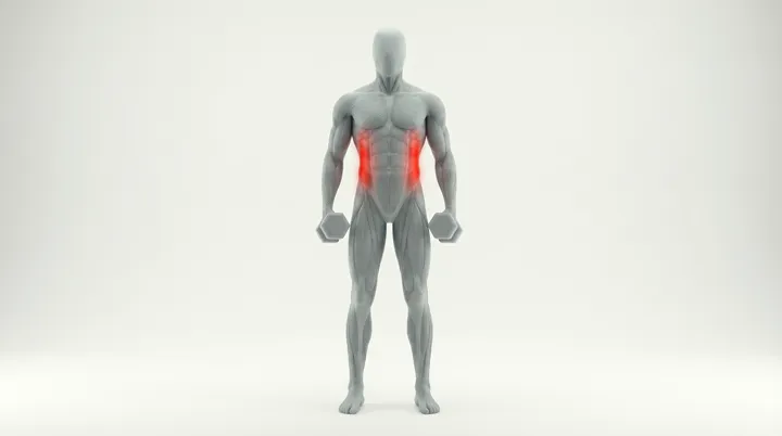 Dumbbell Side Bend, 3D demonstration