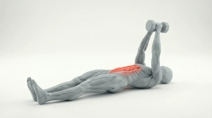 Dumbbell Situp, 3D demonstration