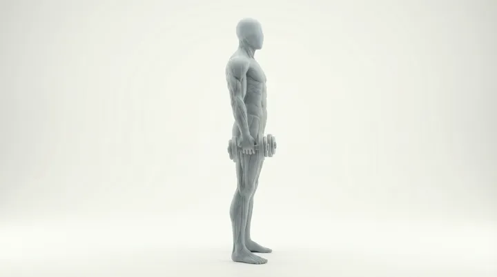Dumbbell Spinal Jefferson Curl, 3D demonstration