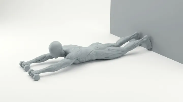 Dumbbell Superman, 3D demonstration