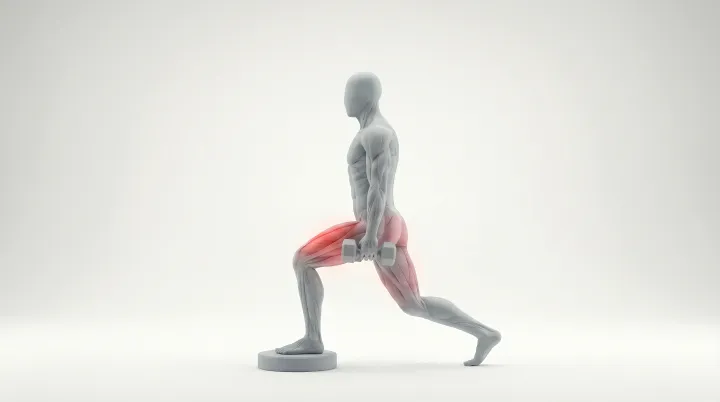 Front-Foot-Elevated Split Squat, 3D demonstration
