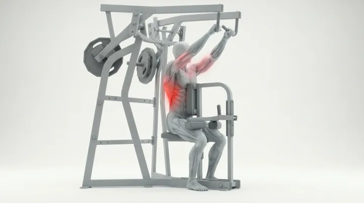 Hammer Strength High Row, 3D demonstration