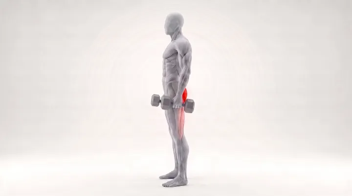 Hip Hinge Speed Romanian Deadlift, 3D demonstration
