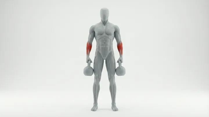 Kettlebell Farmers Carry, 3D demonstration