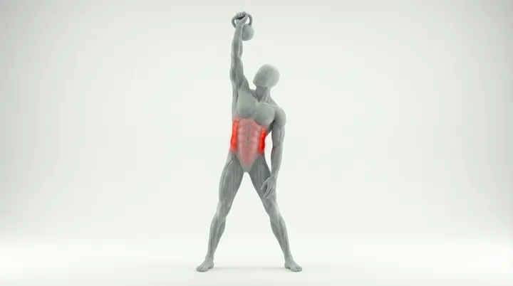 Kettlebell Windmill, 3D demonstration