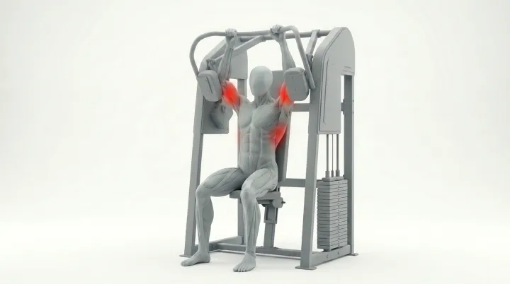 Machine Lat Pullover, 3D demonstration
