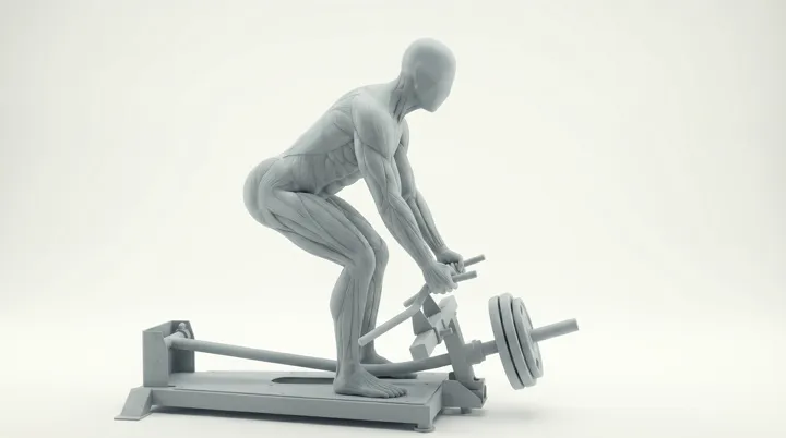 Machine Plate Loaded T Bar Row, 3D demonstration
