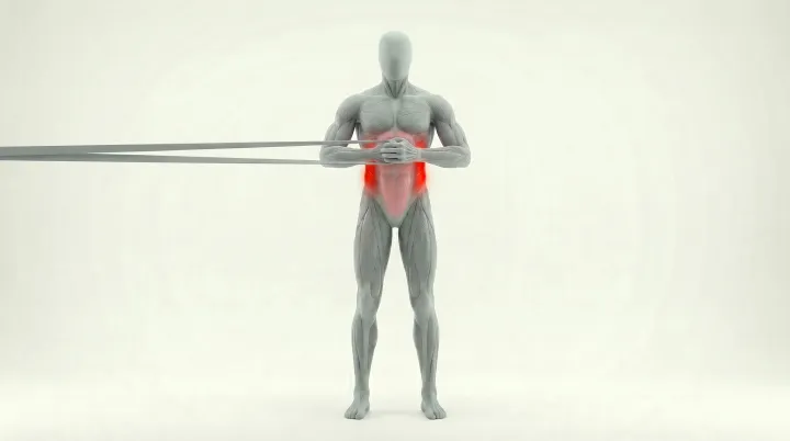 Pallof Press, 3D demonstration
