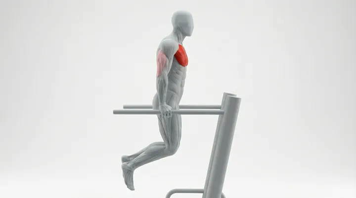 Parallel Bar Dips, 3D demonstration