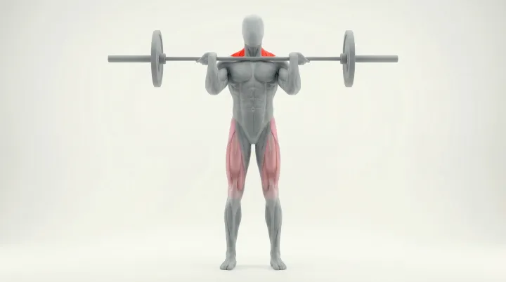 Power Clean - no overhead press, 3D demonstration