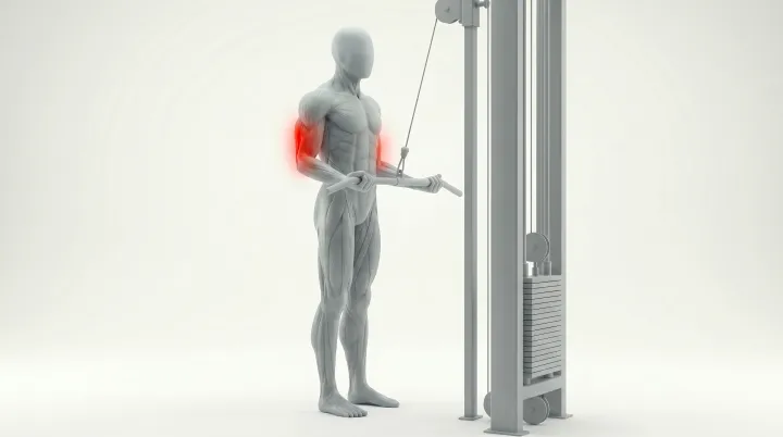 Reverse-Grip Tricep Pushdown, 3D demonstration