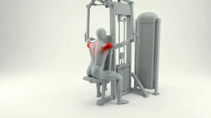 Reverse Pec Deck, 3D demonstration