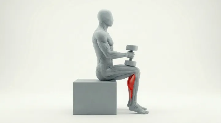 Seated Calf Raise, 3D demonstration
