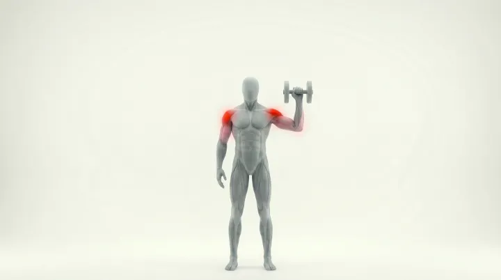 Single-Arm Dumbbell Overhead Press, 3D demonstration