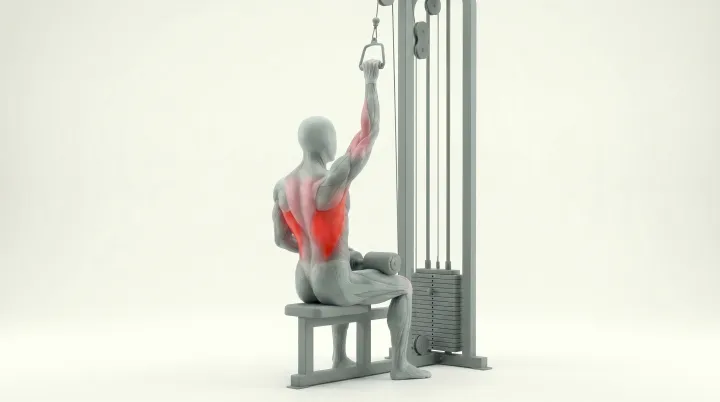 Single-Arm Lat Pulldown, 3D demonstration