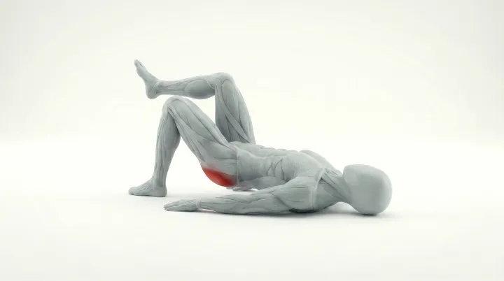 Single Leg Glute Bridge, 3D demonstration