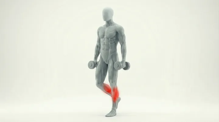 Single-Leg Standing Calf Raise, 3D demonstration