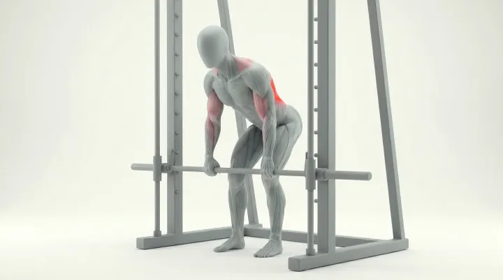Smith Machine Bent-Over Row, 3D demonstration