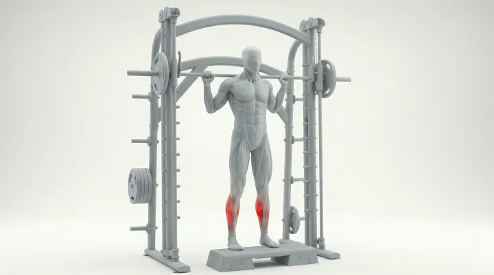 Smith Machine Calf Raise, 3D demonstration