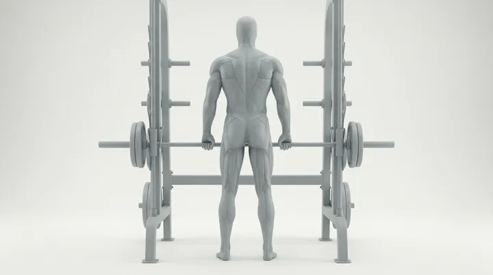 Smith Machine Standing Shrugs, 3D demonstration