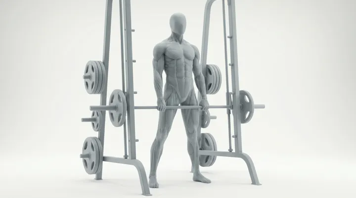 Smith Machine Sumo Romanian Deadlift, 3D demonstration