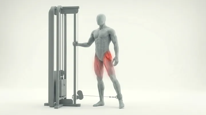 Standing Cable Hip Abduction, 3D demonstration