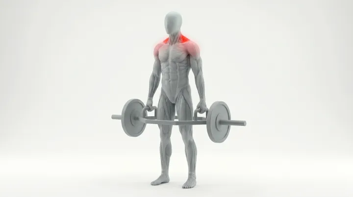 Trap Bar Shrug, 3D demonstration